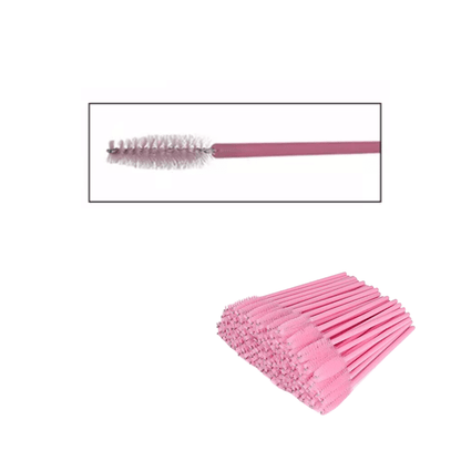 Matte Disposable Eyebrow Brush / Mascara Wand / Spoolies with Tube