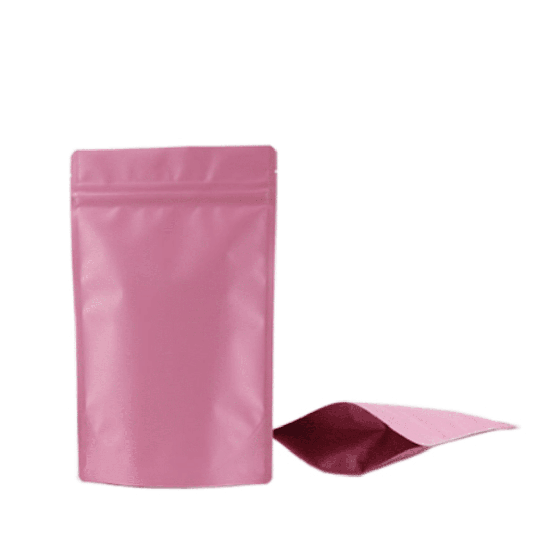 Pink Matte Resealable Bag (1pc) - Medium (12 x 18cm)