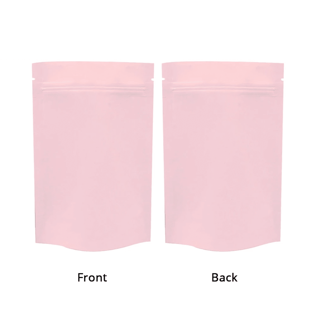 Pink Matte Resealable Bag (1pc) - Medium (12 x 18cm)