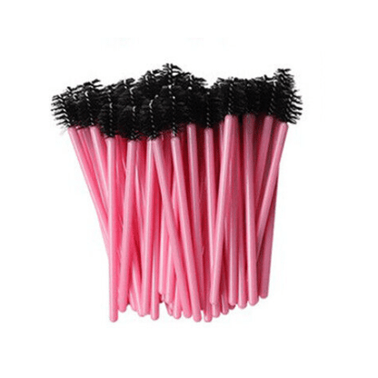 Pink Mini Eyebrow Brush / Mascara Wand / Spoolies (50pcs)