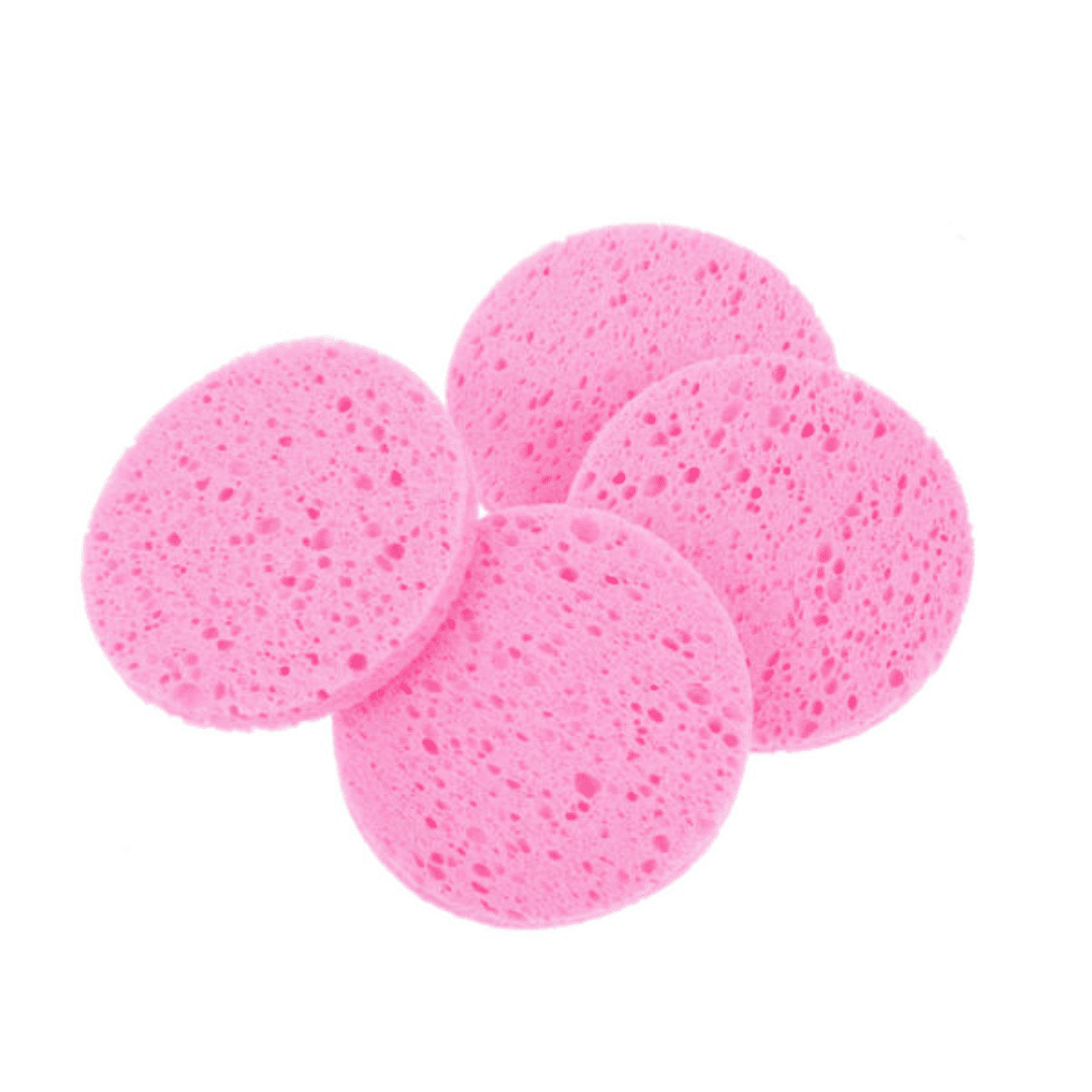 Pink Make Up Compress Cleaning Sponge (12pcs)