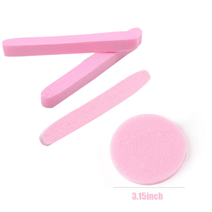 Pink Make Up Compress Cleaning Sponge (12pcs)