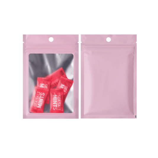 Pink Matte Window Resealable Bag (1pc)