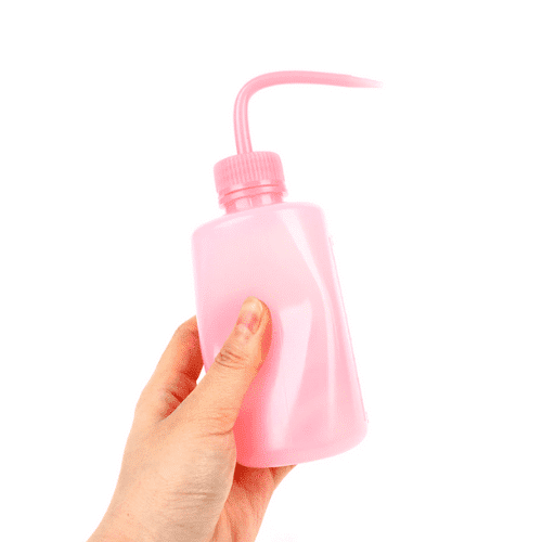 Pink Squeezable Plastic Soap Dispenser 250ml