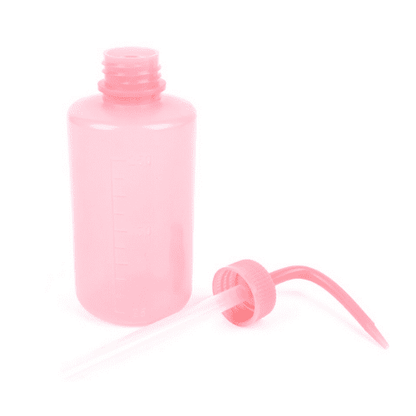 Pink Squeezable Plastic Soap Dispenser 250ml