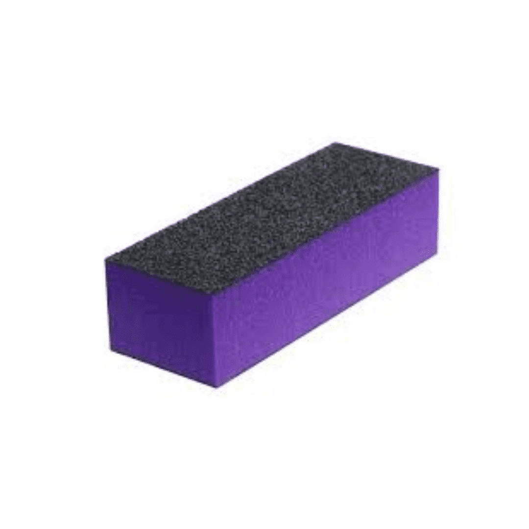 Purple 3 Sides Nail Buffer Block