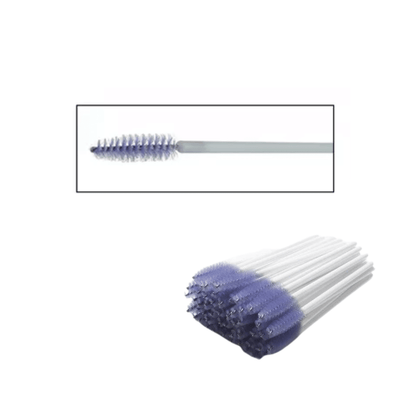 Matte Disposable Eyebrow Brush / Mascara Wand / Spoolies with Tube