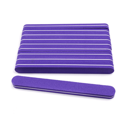 Purple Round Sponge Nail Buffer