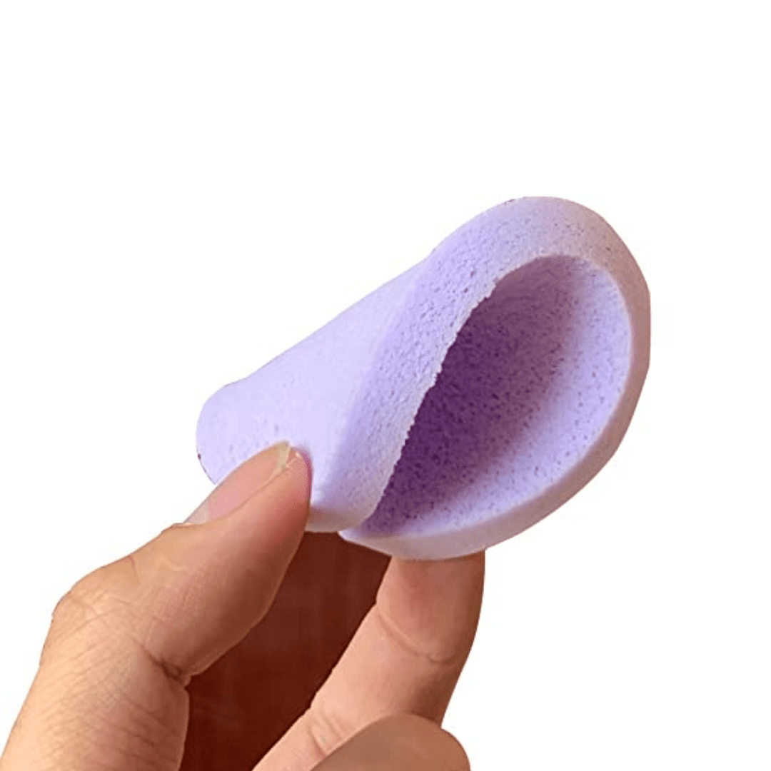 Purple Make Up Compress Cleaning Sponge (12pcs)