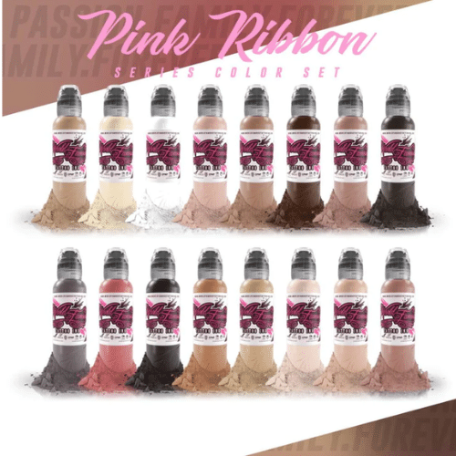 Samantha Rae Pink Ribbon Series World Famous Tattoo Ink (16 x 30ml)