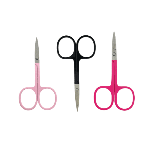 Hot Pink Eyebrow Trimming Scissors