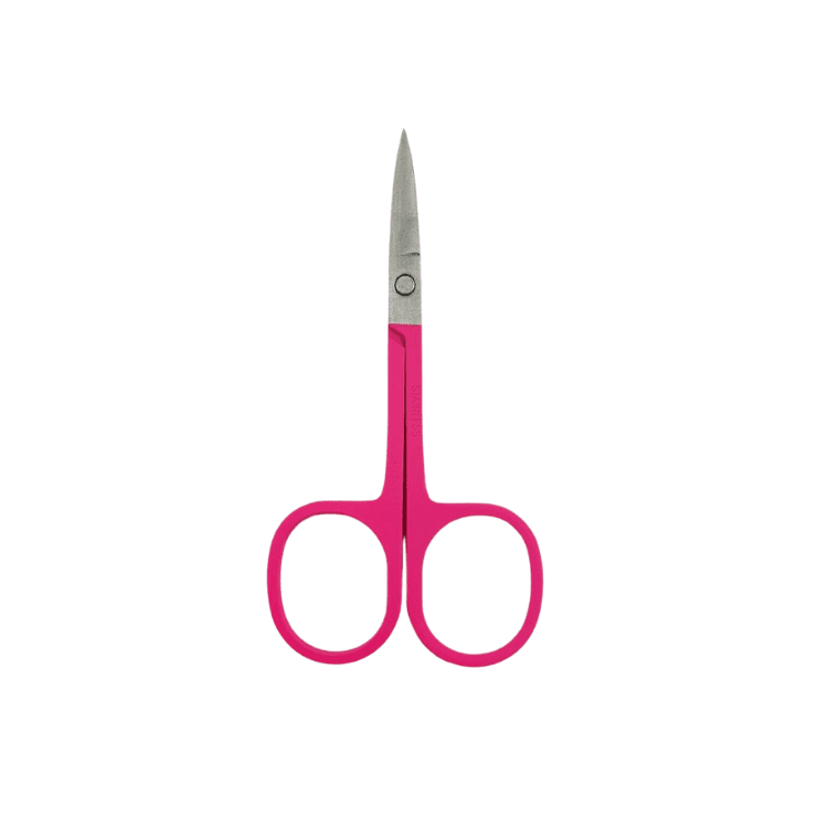 Hot Pink Eyebrow Trimming Scissors