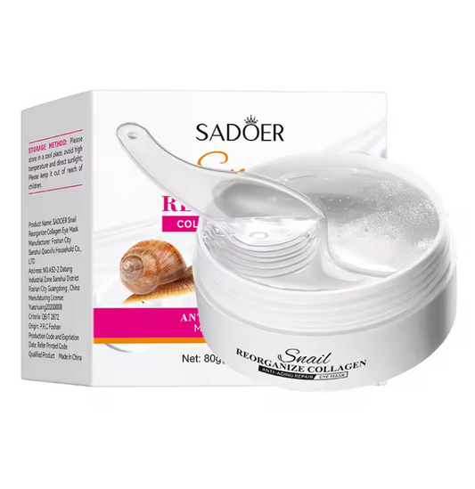SADOER Snail Collagen Firming Eye Mask - 60Pcs