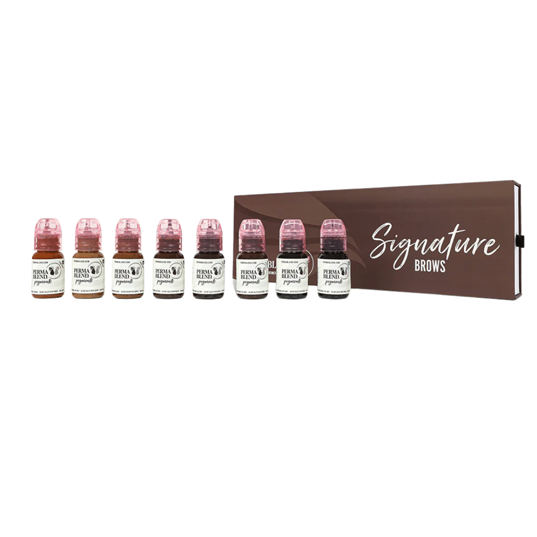 Signature Brow Set Perma Blend (8 x 15ml) – Eyebrow Ink Shop