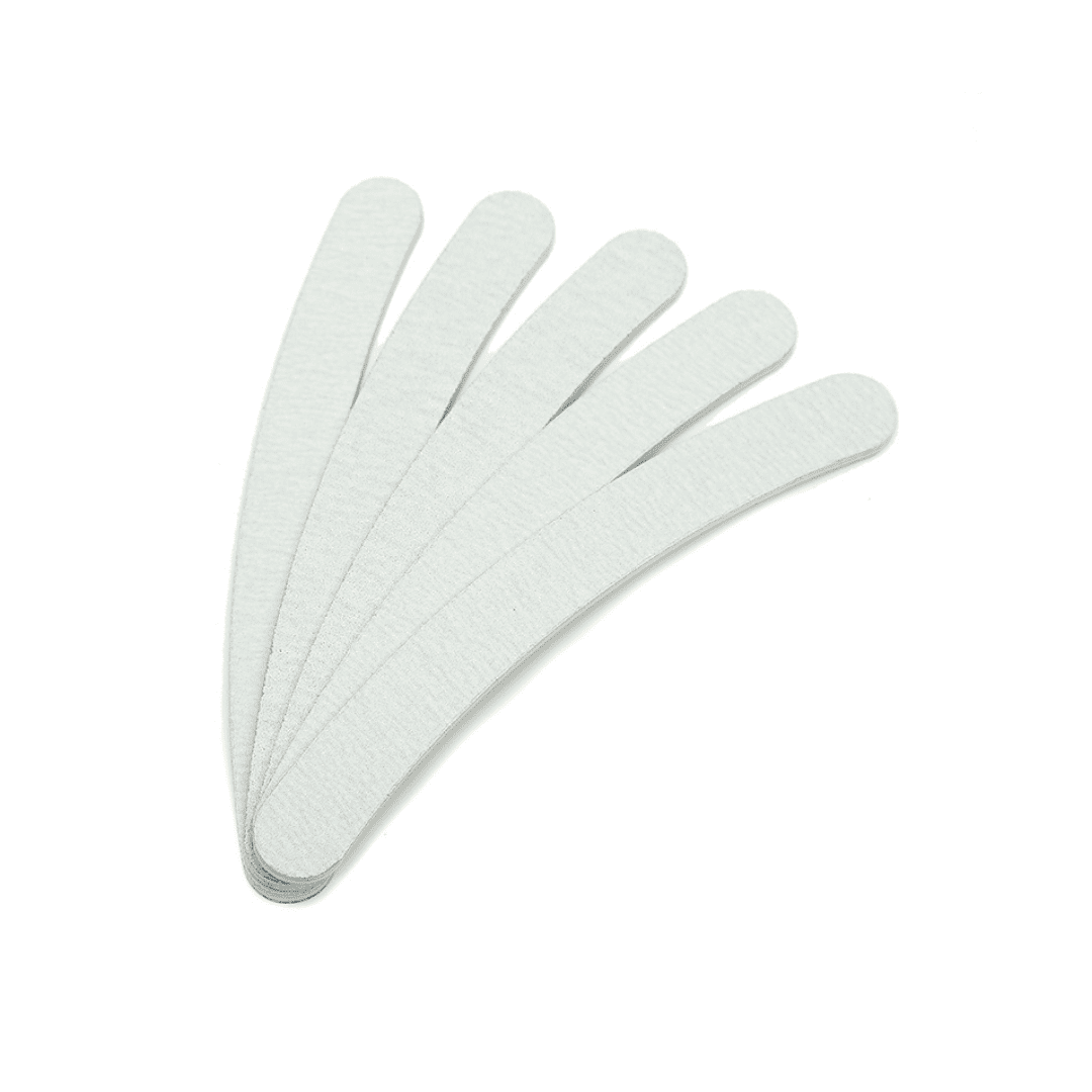 White Curve Shape Nail File