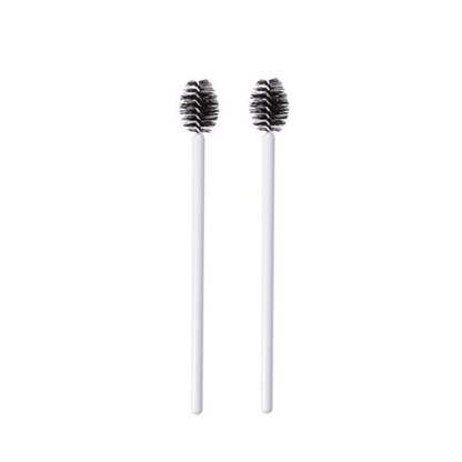 White Mini Eyebrow Brush / Mascara Wand / Spoolies (50pcs)