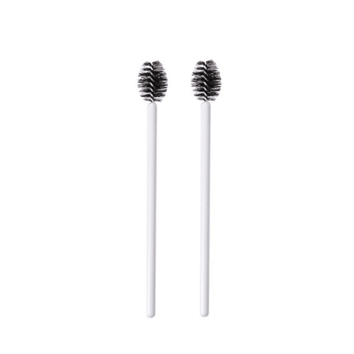 White Mini Eyebrow Brush / Mascara Wand / Spoolies (50pcs)