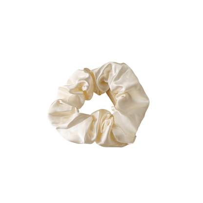 White Satin Scrunchie