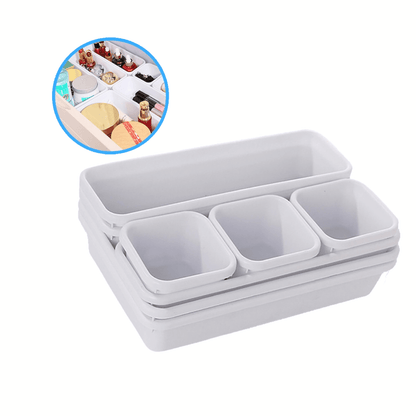 White Drawer Storage Containers