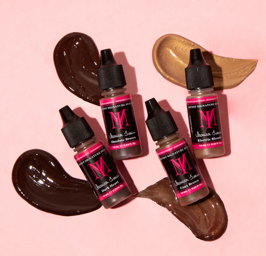 Monica Ivani Signature Series eyebrow pigments cosmetic tattoo ink set