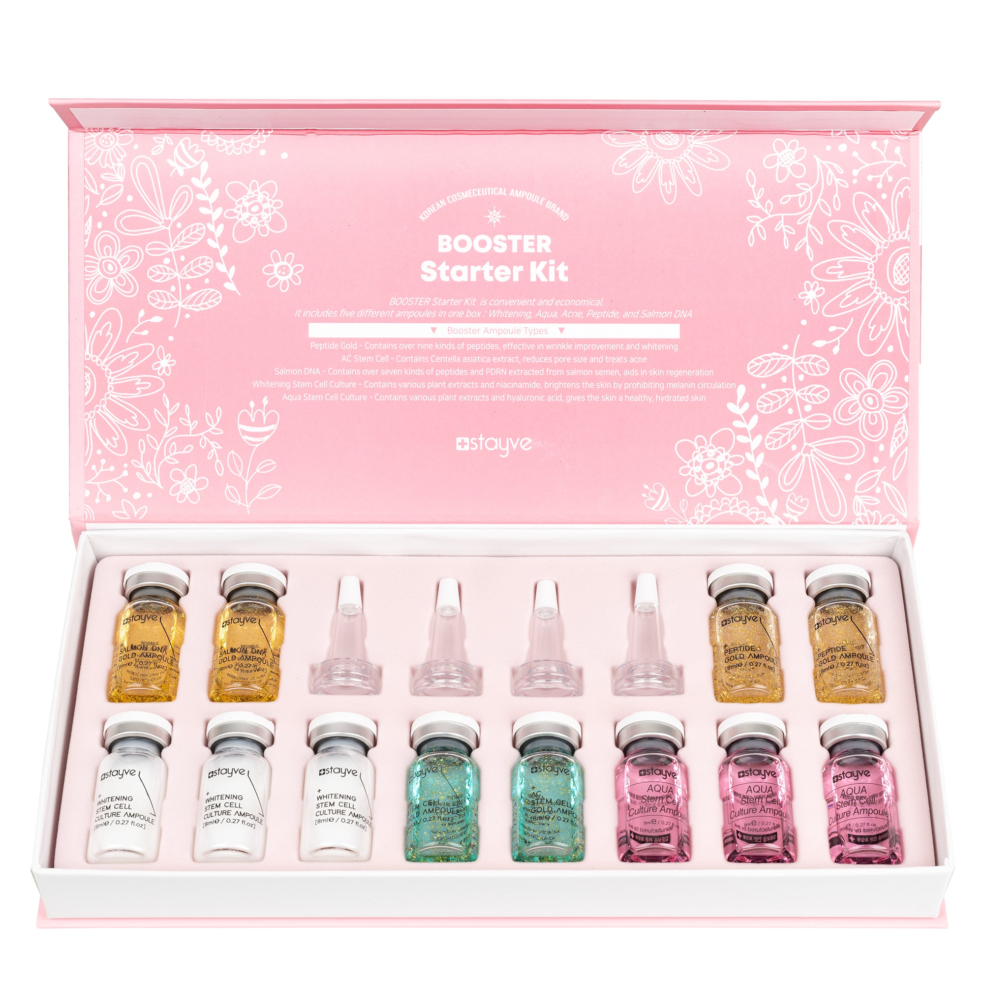 Buy Authentic Stayve Booster Starter Kit (12pcs x 8ml) – Eyebrow